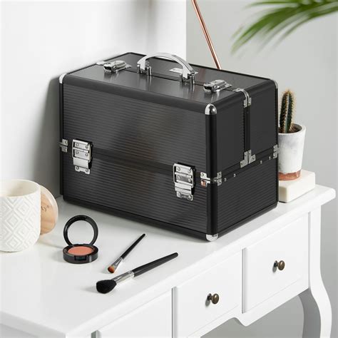 makeup box metal|Professional Makeup Train Case Aluminum Makeup .